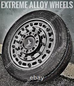17 Black AT1 Alloy Wheels for Mercedes Vito Viano V Class + Additional Road Charge
