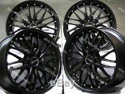 18 Black 190 Alloy Wheels For Mercedes Vito Viano Vw Transporter Mk3 Mk4