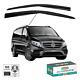 2 Piece Wind Rain Sun Deflectors Sport Style For Mercedes Vito/viano W639