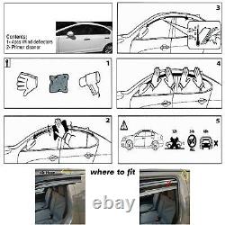 2 Piece Wind Rain Sun Deflectors Sport Style for Mercedes Vito/Viano W639