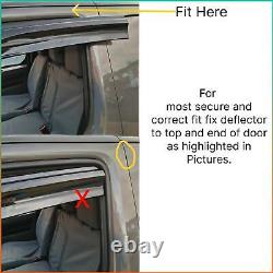 2 Piece Wind Rain Sun Deflectors Sport Style for Mercedes Vito/Viano W639