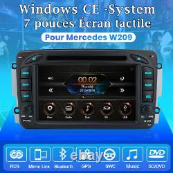 7 Autoradio CD DVD Gps Navi Dab+bt For Mercedes Benz W209 W203 W639 Viano Vito