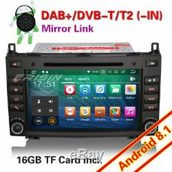 Android 8.1 CD Car Radio Dab + Gps Mercedes-benz A / B Class Viano Vito Obd Sprinter