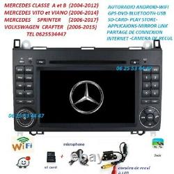 Autoradio Gps DVD Android10 Mercedes Sprinter-vito-viano-a/b-vw Crafter - Camera