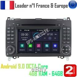 Car Gps Android 9.0 Mercedes A Class B Vito Viano Sprinter & Vw Crafter