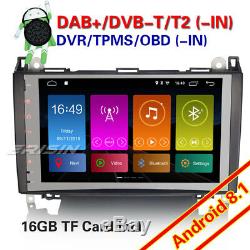 Dab + Android 8.1 Gps Car Radio Mercedes A / B Class W169 W245 Sprinter Viano Vito