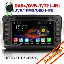 Dab + Fm Android 8.1 Car Gps Gps Tnt Navi Mercedes C / Clk / G Class W209 Viano Vito