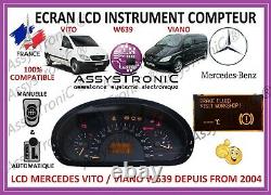 Ecran LCD Compteur Odb By Mercedes Vito / Viano From 2004! Under 48h