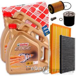 Febi Filter Inspection Kit + 5W30 Engine Oil for Mercedes Viano Vito 3.0 CDI W639