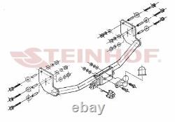 Fixed rigid towbar for Mercedes-Benz Vito-Viano-Class V W638 03.1996-08.2003