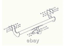 Fixed towbar for Mercedes Vito-Viano-V W447 since 2014 + 7-pin wiring harness