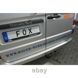 Fox Sport Exhaust Stainless Steel Silencer Mercedes Vito Viano W639 2x115x85mm