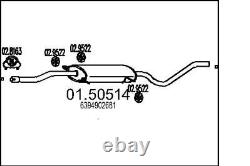 MTS Central Silencer for Mercedes-Benz Viano Vito Bus Vito / Mixto Box