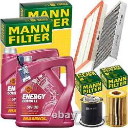 Mann Revision + 10L Mannol 5W-30 Oil Suitable for Mercedes Viano Vito W639