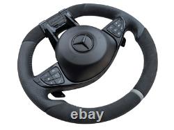 Mercedes Steering Wheel 14+ AMG W205 W213 W447 Vito Viano NEW LEATHER 18+ style