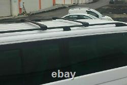 Mercedes Vito Viano Extra Long 2003+ Black Aluminium And Bar Roof Rails