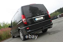 Mercedes Vito/viano W639 Compact Stainless Steel Sport Exhaust Duplex 2x115x85mm Type