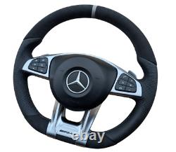 New Leather Mercedes AMG 14+ W205 W213 W447 Vito Viano Steering Wheel 18+ Style