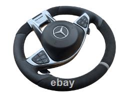 New Leather Mercedes AMG 14+ W205 W213 W447 Vito Viano Steering Wheel 18+ Style