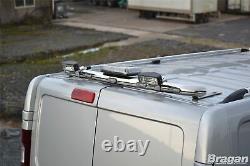 Rear Roof Bar + Headlight + Leds For Mercedes Vito Viano 2004-2014 Stainless Steel End