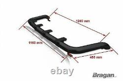 Roof Bar B For Mercedes Vito Viano 2014 + Front Bottom Flat Van Stainless Black
