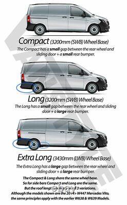 Roof Locking Cross Bars + T Pieces for Mercedes Vito Viano 2004-2014