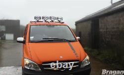 Roof Rack + Clamps + LEDs for Mercedes Vito Viano 2014+ High Spot Lamp BAR