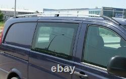 Roof Rails Suitable For Mercedes Vito Viano Extra Long 2004 2014 Alu Lacquered