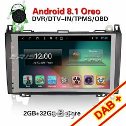 9DAB+Autoradio android 8.1 Mercedes A/B Class W169 W245 Sprinter Vito Viano GPS