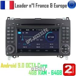 Autoradio GPS Android 9.0 Mercedes Classe A B Viano Vito Sprinter & VW CRAFTER