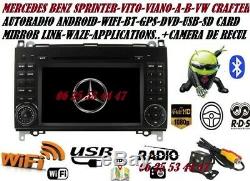 Autoradio Gps Dvd Android usb sd card MERCEDES VITO-VIANO-SPRINTER- A/B+caméra