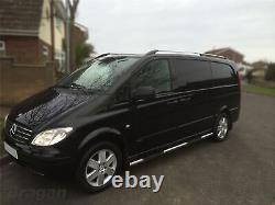 Barres de Toit Pour Mercedes vito viano 2004 2014 Mwb Lwb Accessoires Métal