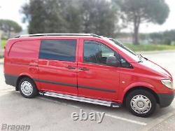 Barres de Toit pour Mercedes Vito Viano 2014+ Mwb Lwb Van Aluminium Haut Tuning