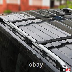 Barres de toit transversales pour Mercedes Vito Viano W639 en Aluminium noir