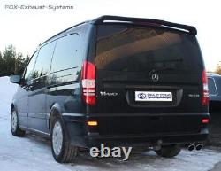 Duplex Échappement Sport Mercedes Vito Viano W639 V639 Chaque 2x115x85mm Ovale