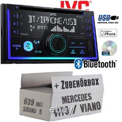JVC Autoradio pour Mercedes Vito Viano 639 CD Android Apple MP3 USB Montage