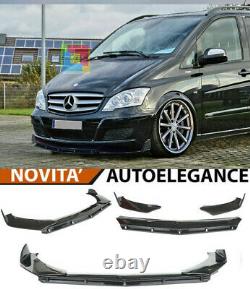 Mercedes W639 Vito Viano Séparateur Pare-Choc Noir Poli Look Rs 3P