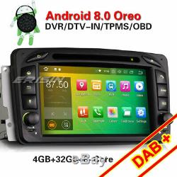 Octa-Core Android 8.0 GPS Autoradio Mercedes C/CLK W203 W209 Viano Vito DAB+ OBD
