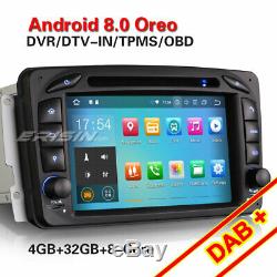 Octa-Core Android 8.0 GPS Autoradio Mercedes C/CLK W203 W209 Viano Vito DAB+ OBD