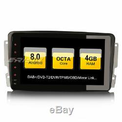 Octa-Core Android 8.0 GPS DAB+ Autoradio Mercedes C/CLK W203 W209 Viano Vito TNT