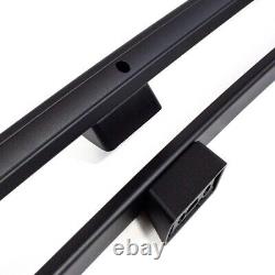 Rails de Toit Convient pour Mercedes Classe V Compact Année 2014 Aluminium Noir